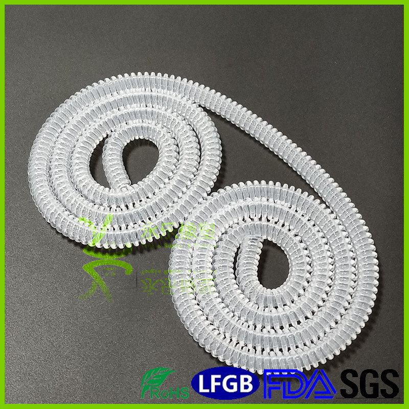 寧河呼吸機硅膠波紋管,飲水機波紋硅膠管,管線機連接管