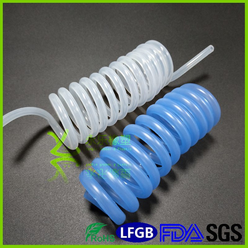 寧河可拉伸彈簧硅膠管,定制真空彈簧硅膠管,醫療專用硅膠管